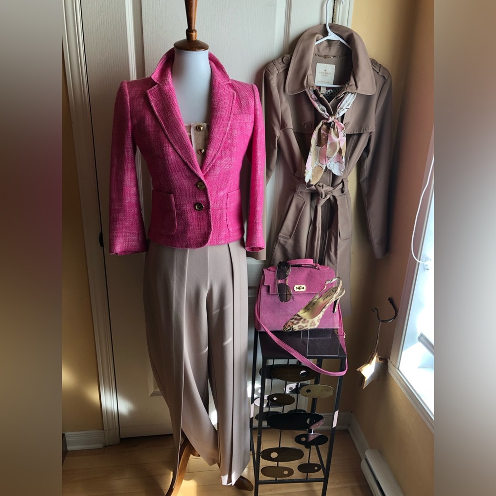 Hot Pink Tailored fitted tweed Blazer Juicy Couture